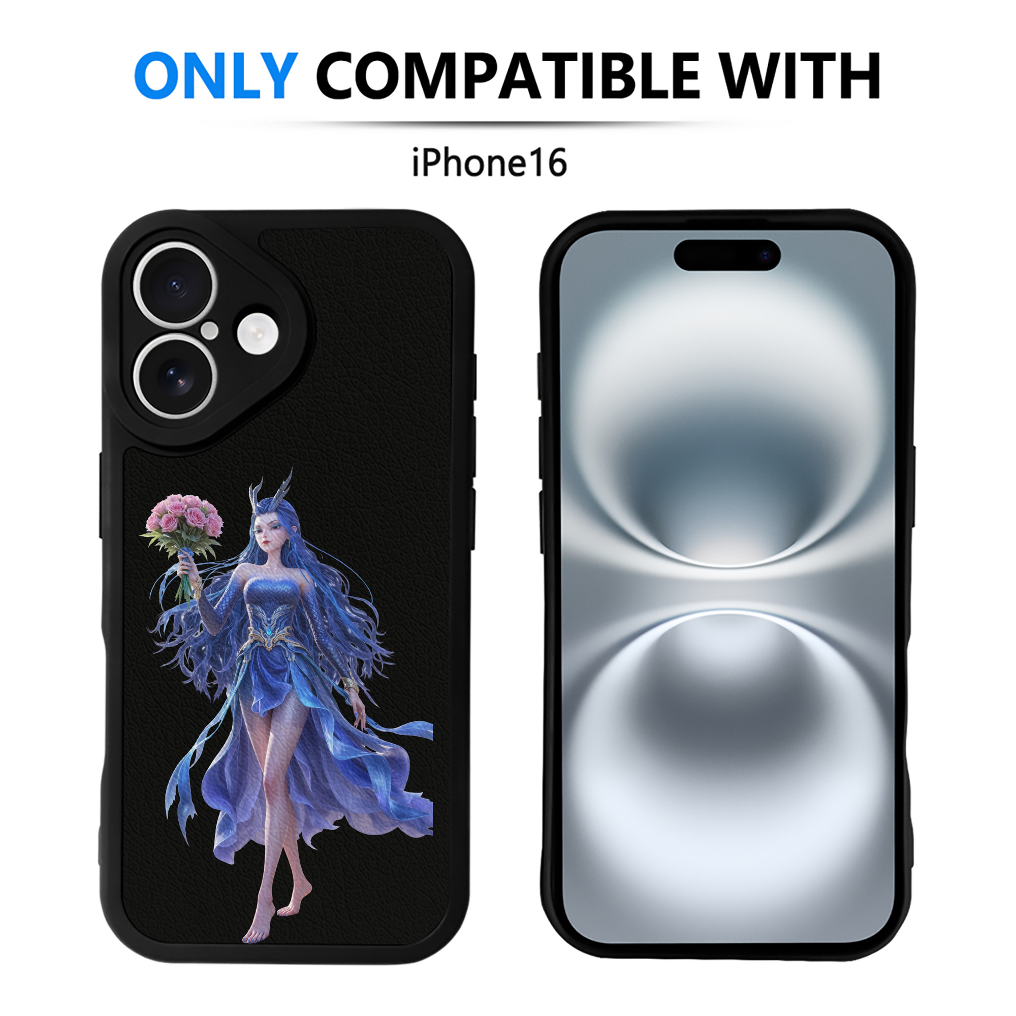 （画像用） Ne Zha 2 ナタ 魔童の大暴れ 【iPhone 16シリーズ対応】シリコンスマホケース（レザー調） 材質：シリコン